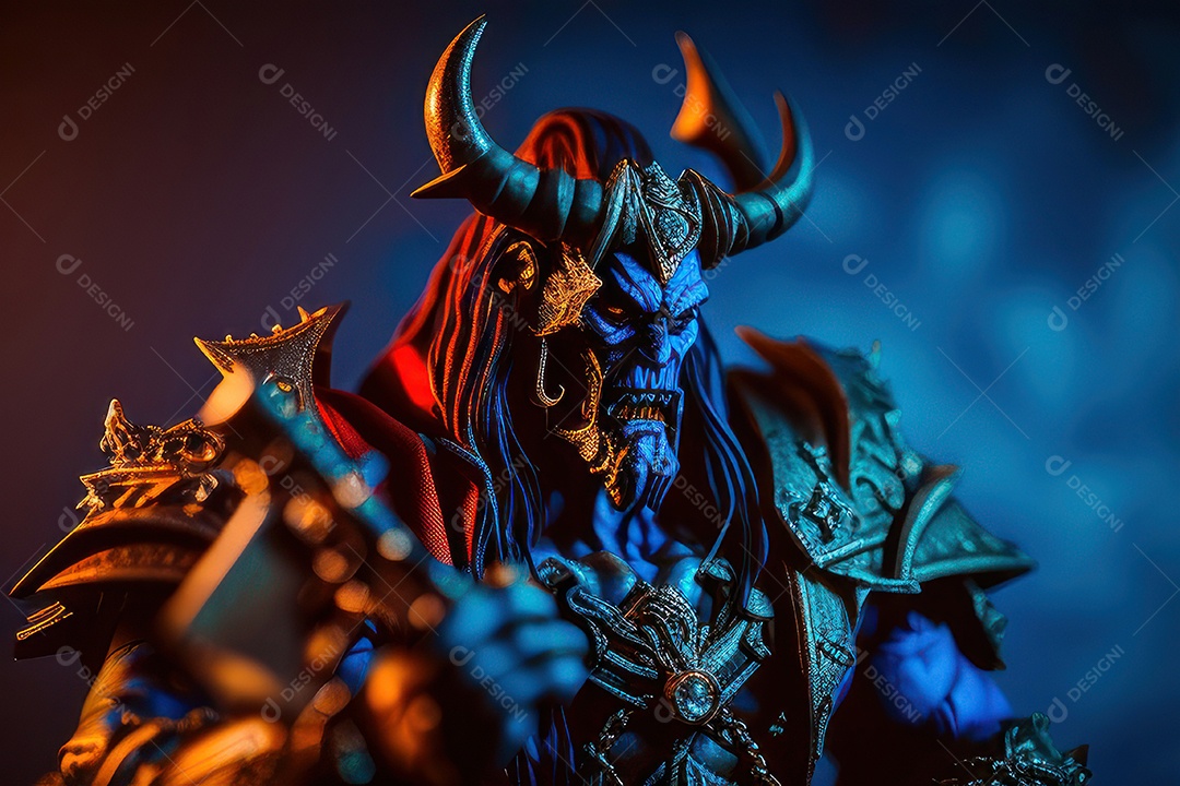 Criatura com olhos vermelhos fundo isolado.