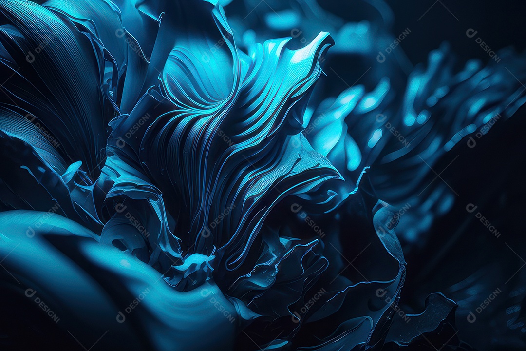 Background com formas azul.