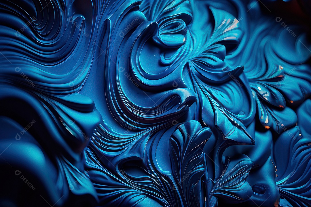 Background com formas azul.