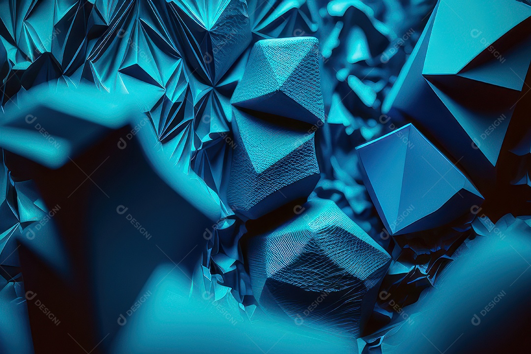 Background com formas azul.