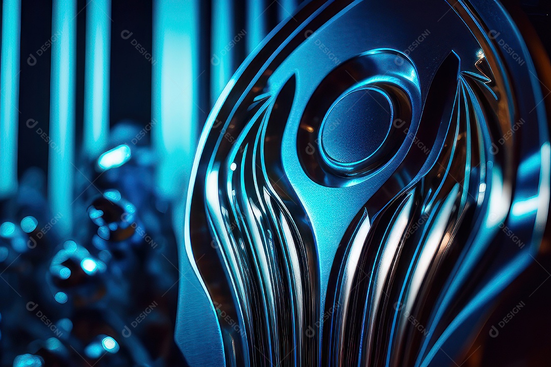 Textura com formas abstratas azul.