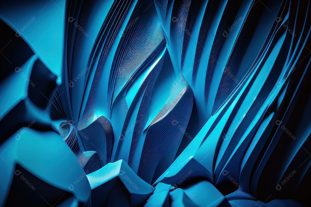 Textura com formas abstratas azul.