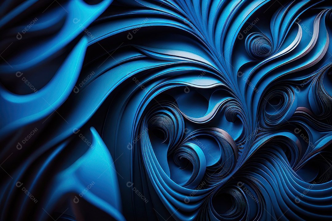 Textura com formas abstratas azul.