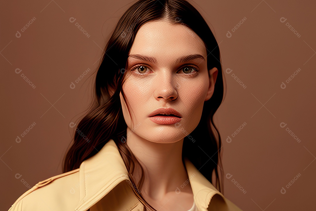 Linda imagem de mulher jovem realista.