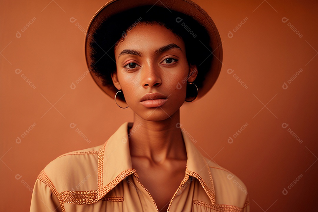 Linda imagem de mulher jovem realista.