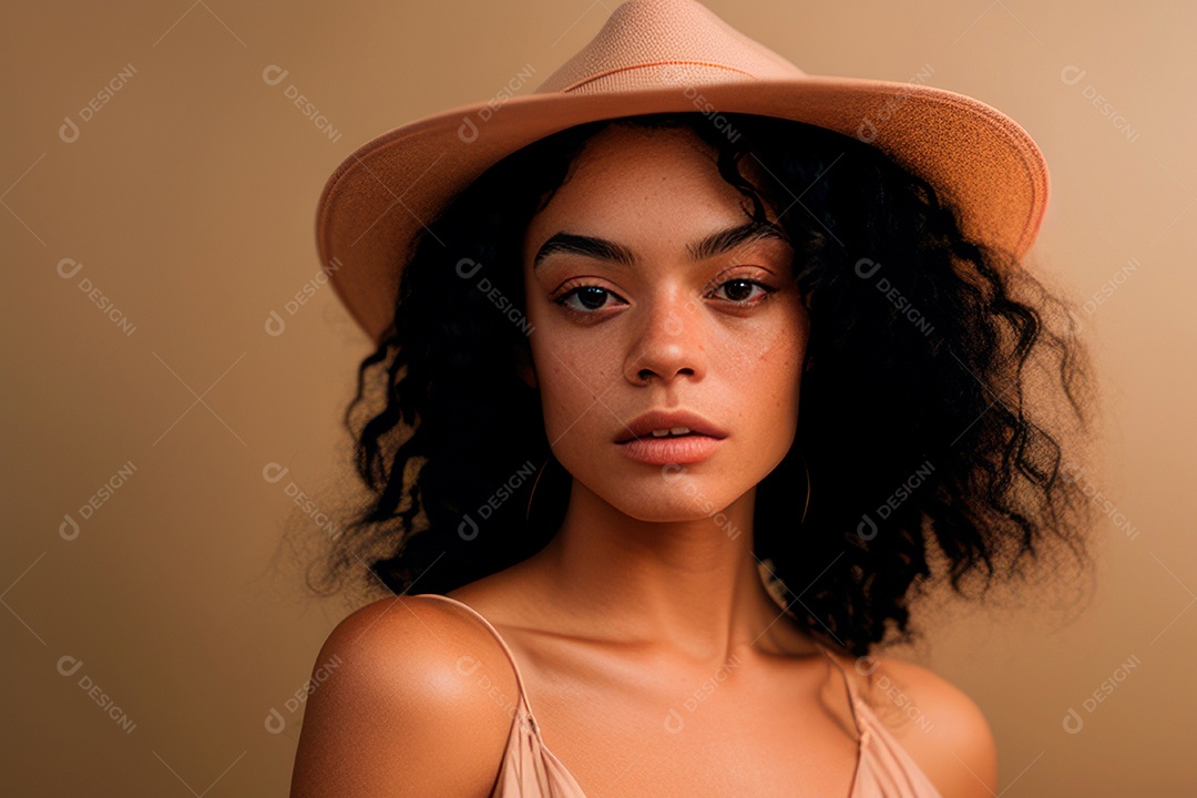 Linda imagem de mulher jovem realista.