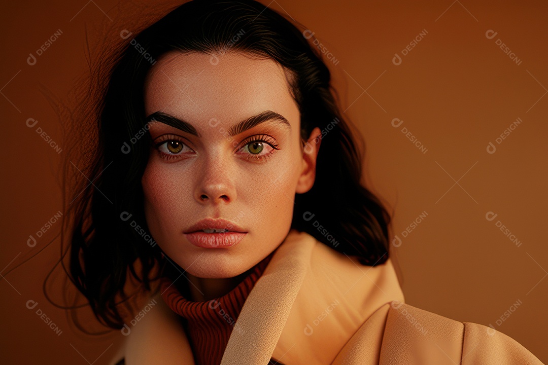 Linda imagem de mulher jovem realista.