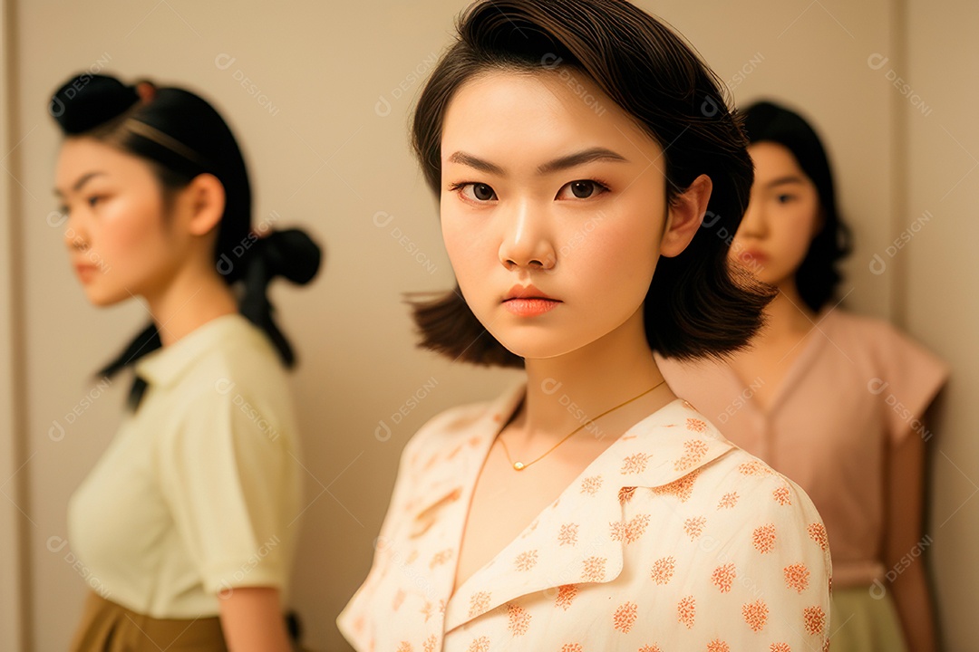 Linda imagem de mulher jovem realista.