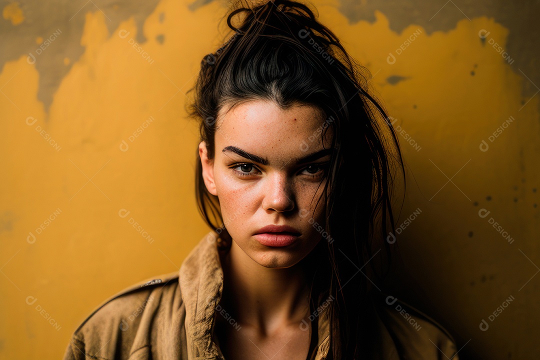 Imagem de linda mulher jovem realista.