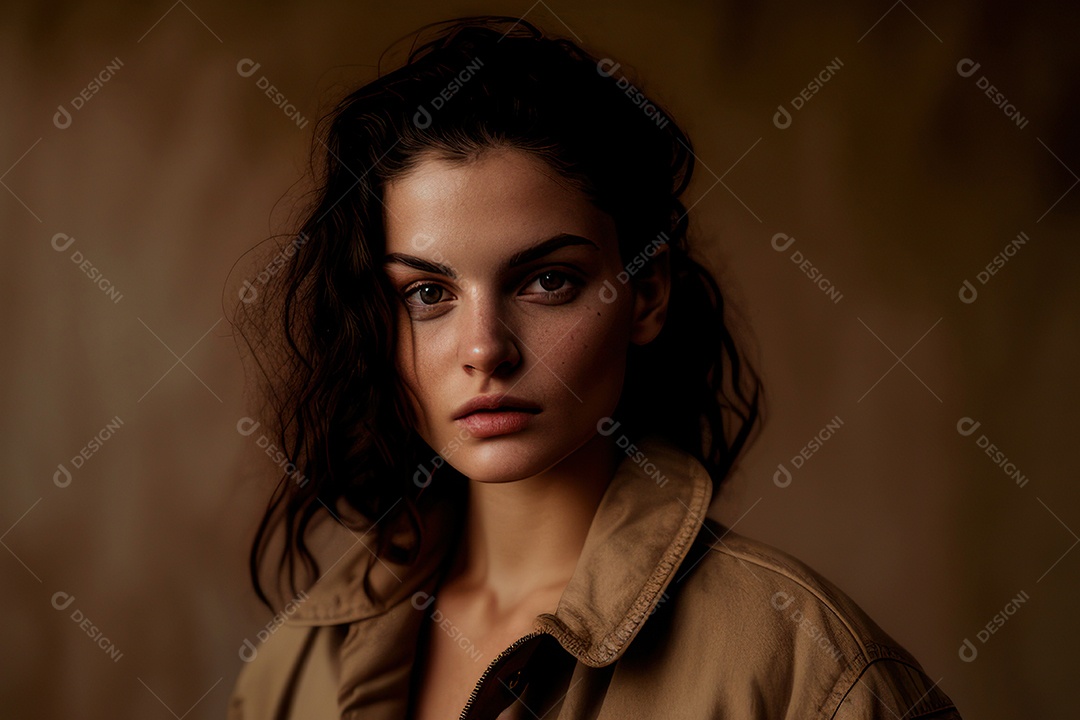 Imagem de linda mulher jovem realista.