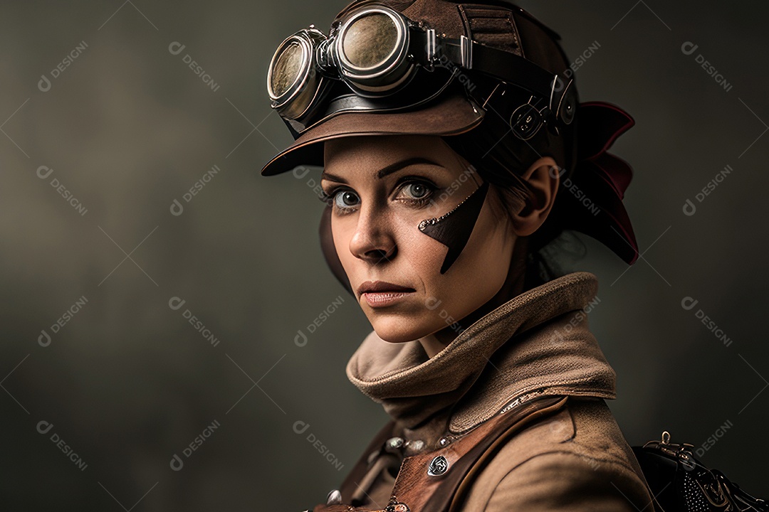 Imagem de linda mulher jovem realista.