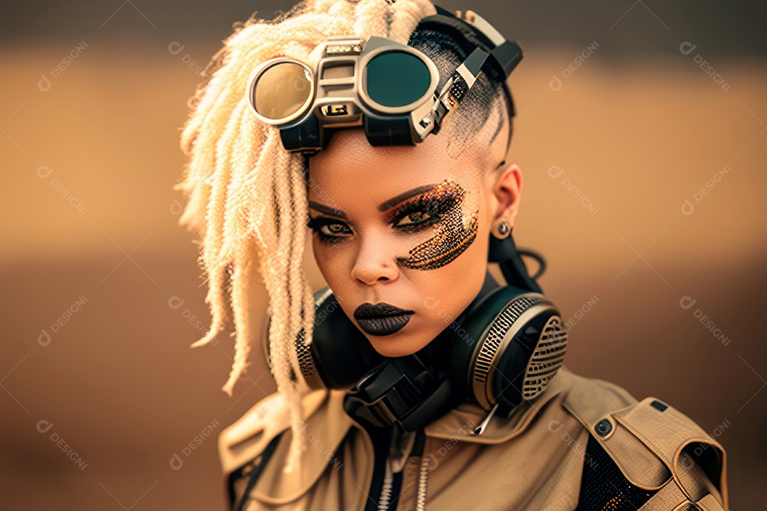 Imagem de linda mulher jovem realista.