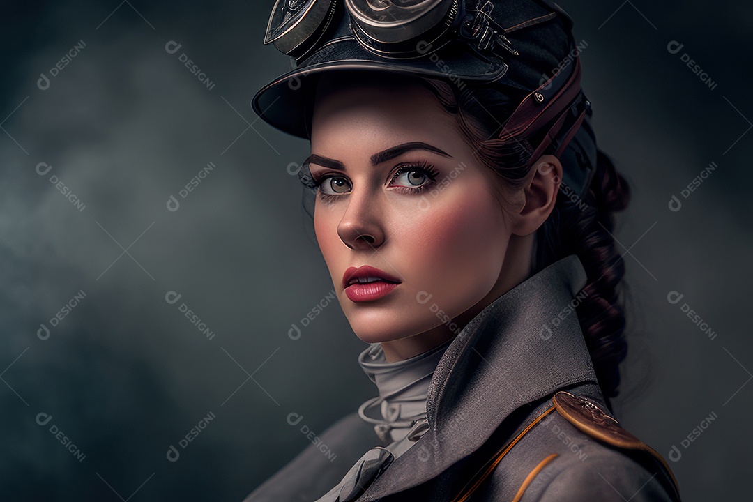 Imagem de linda mulher jovem realista.