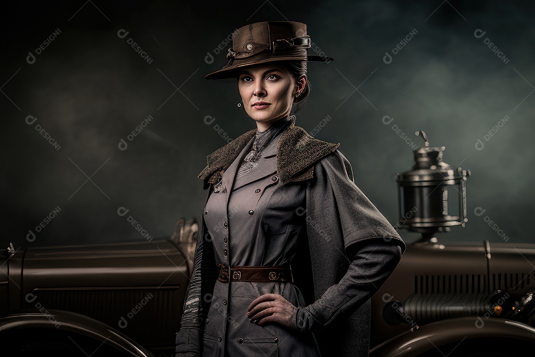 Imagem de linda mulher jovem realista.