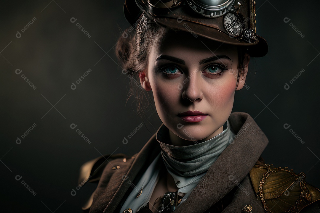 Imagem de linda mulher jovem realista.