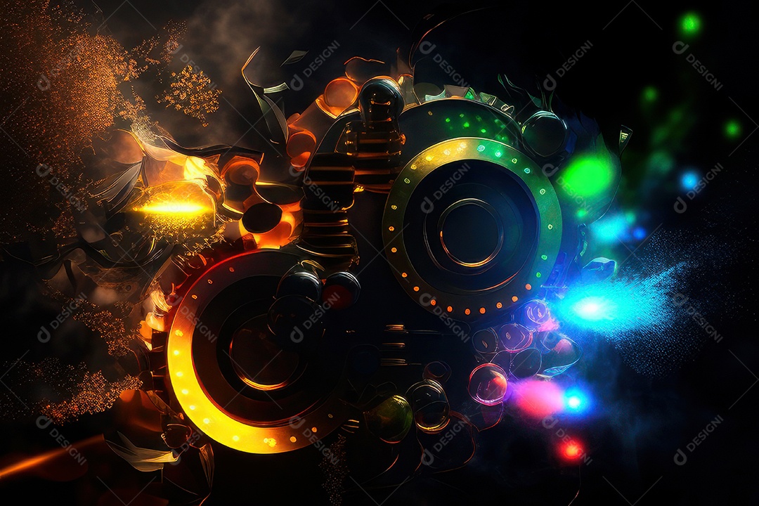 Engrenagens Steampunk.