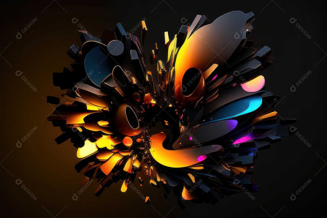 Abstrato fundo neon coloridos brilhantes.