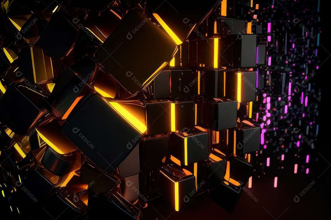 Abstrato fundo cristais coloridos brilhantes.