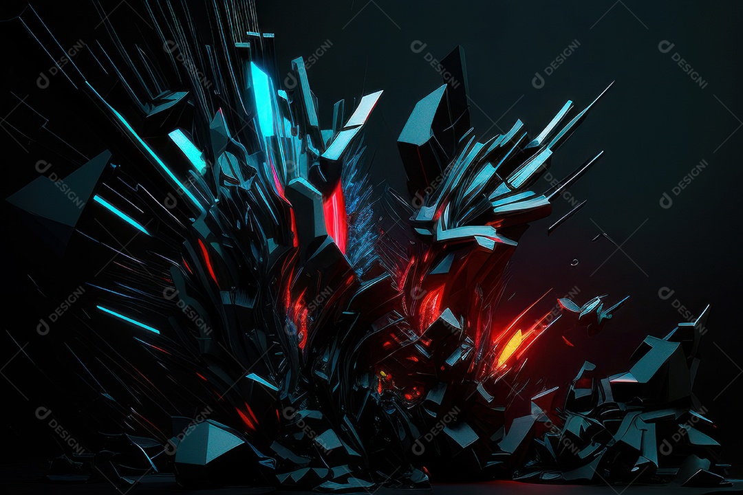 Abstrato fundo cristais coloridos brilhantes.