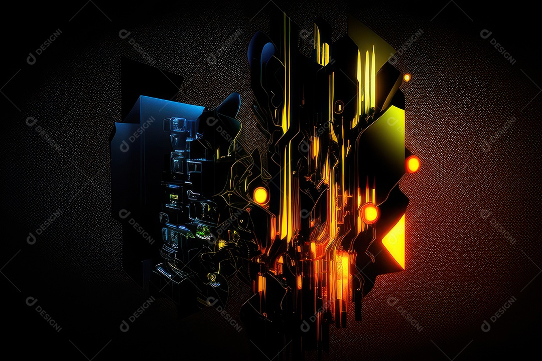 Abstrato fundo cristais coloridos brilhantes.