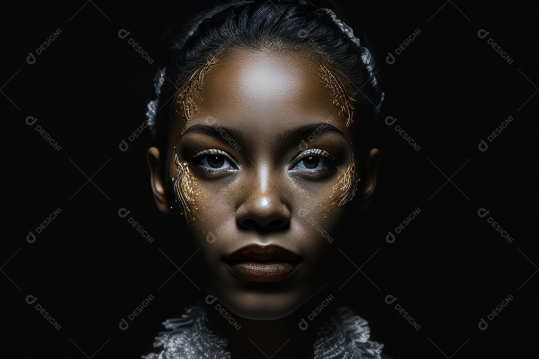 Imagem de linda mulher jovem realista.