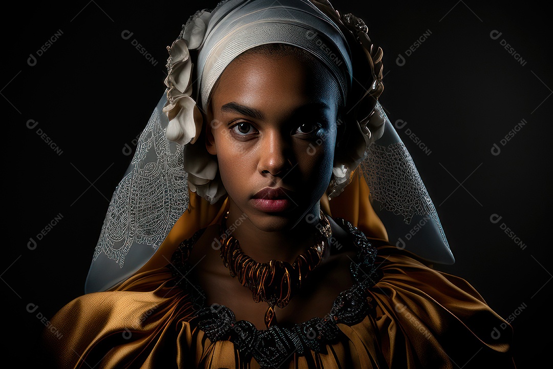 Imagem de linda mulher jovem realista.