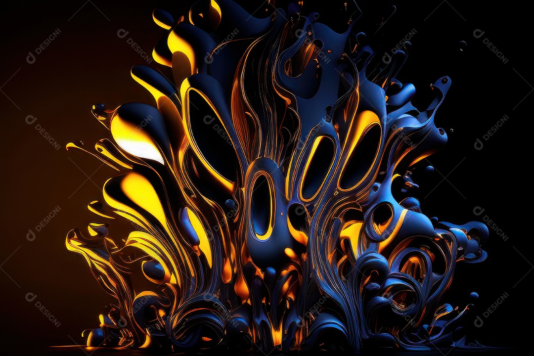 Fundo abstrato linhas neon coloridos.