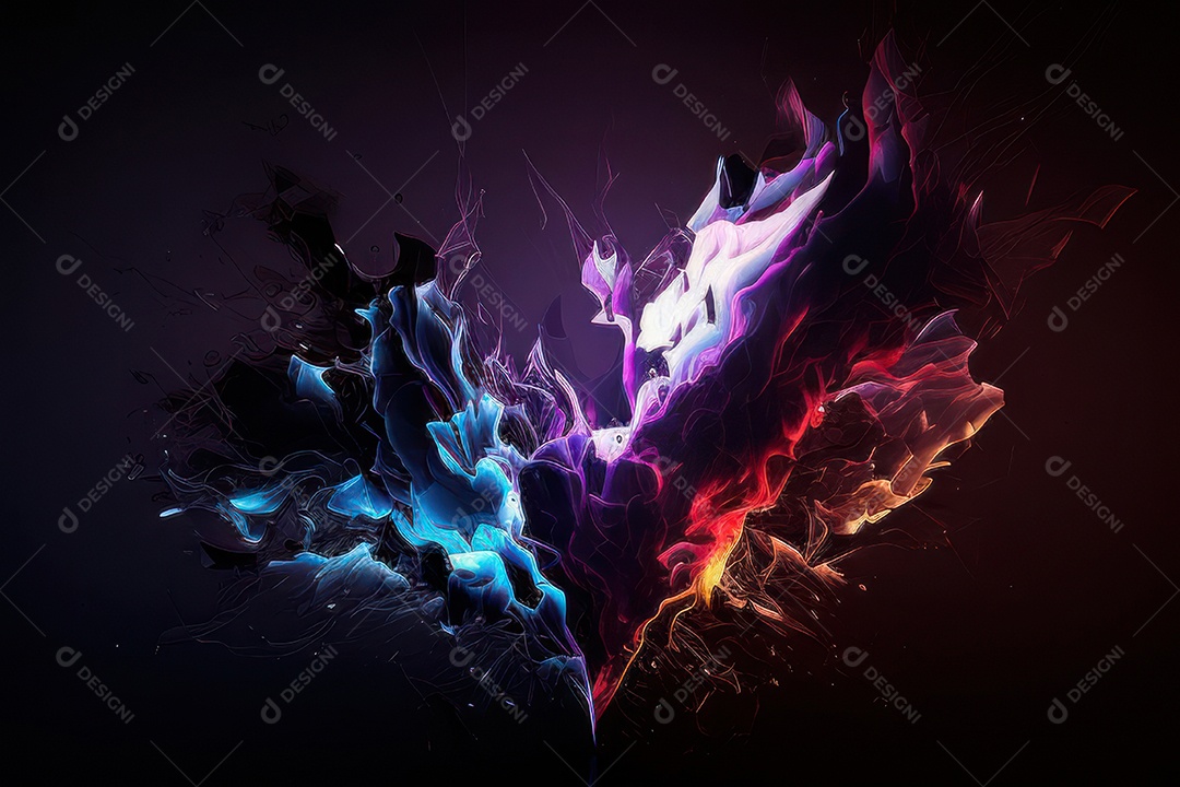 Fundo abstrato linhas coloridas.