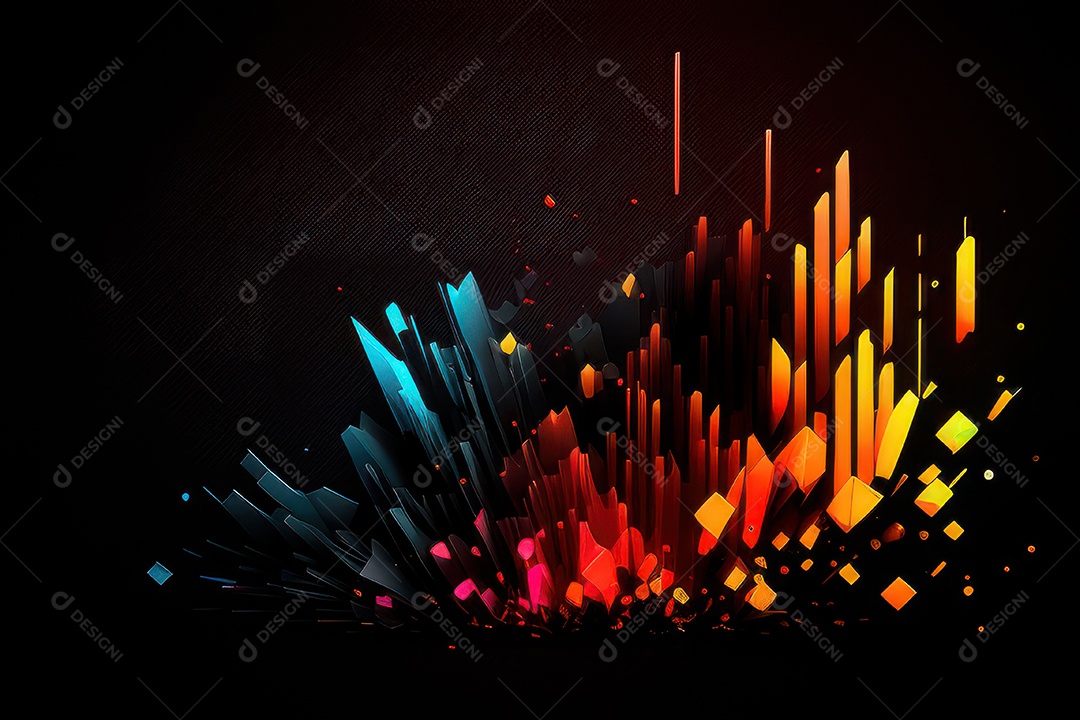 Fundo abstrato linhas quadriculares coloridas.