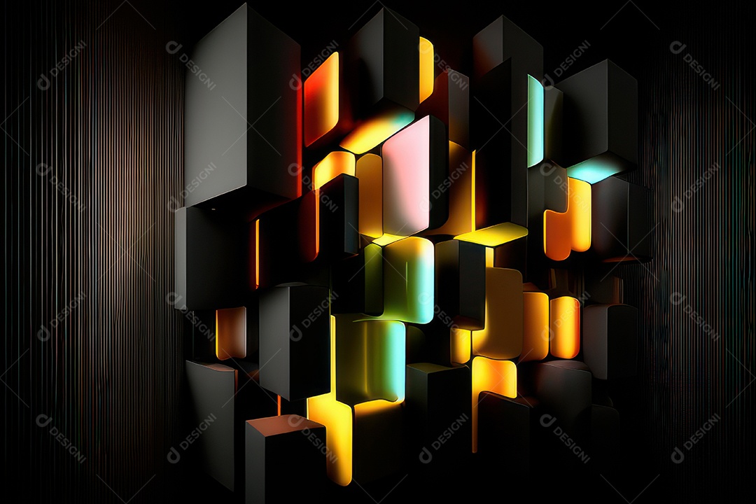 Papel de parede de acrílico.