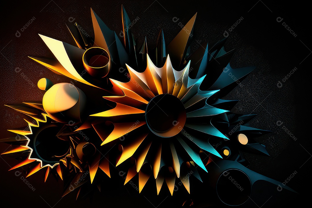 Abstrato fundo cristais coloridos brilhantes.