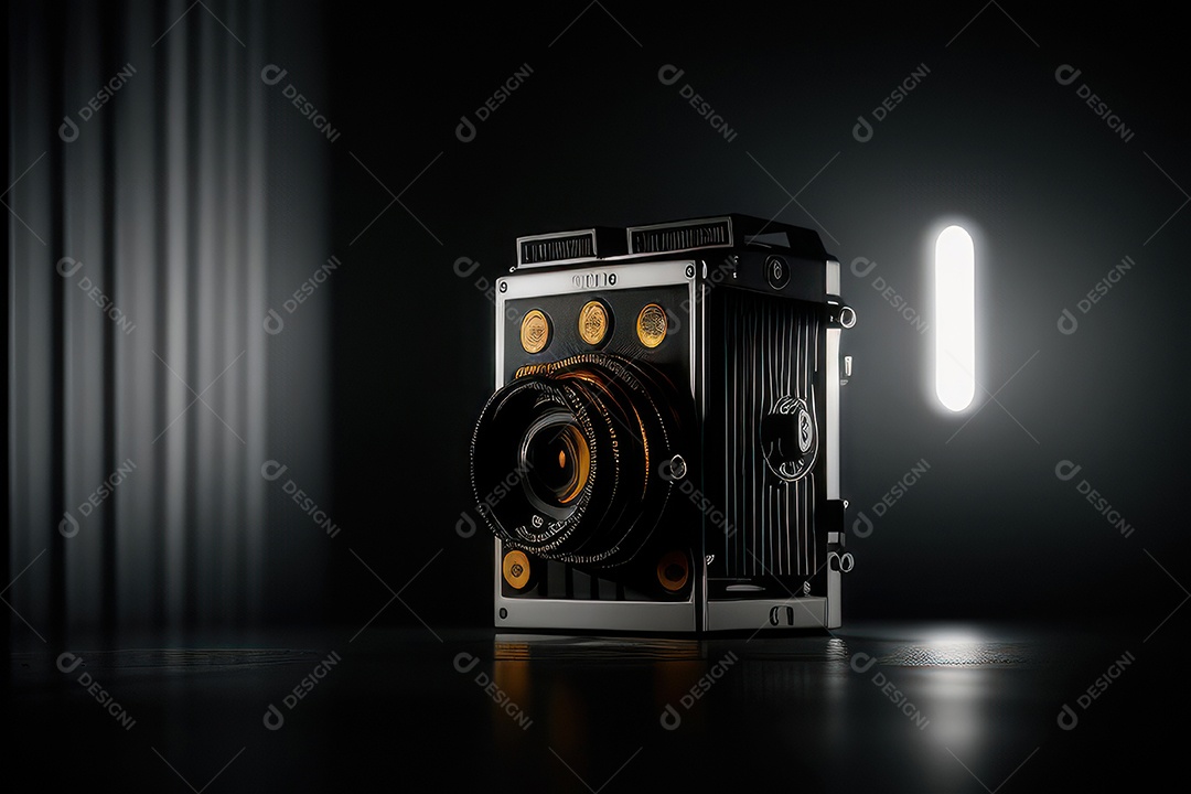 Câmera profissional fotográfica.