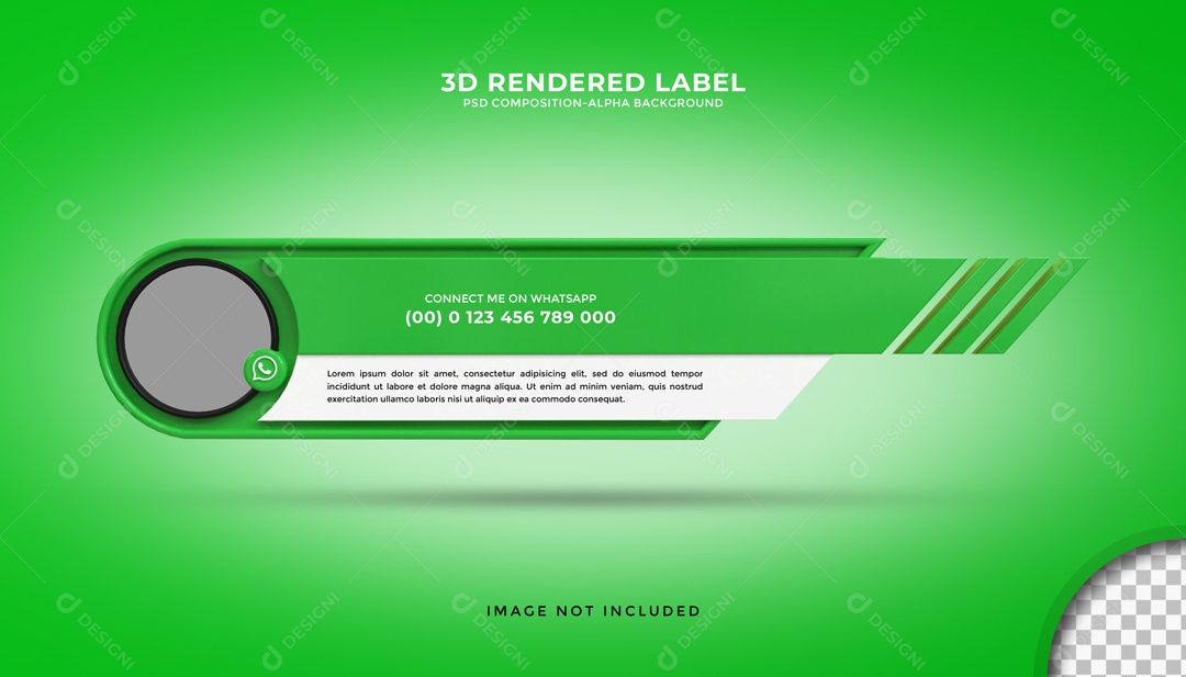 Elemento Para Rede Social WhatsApp Para Composição PSD