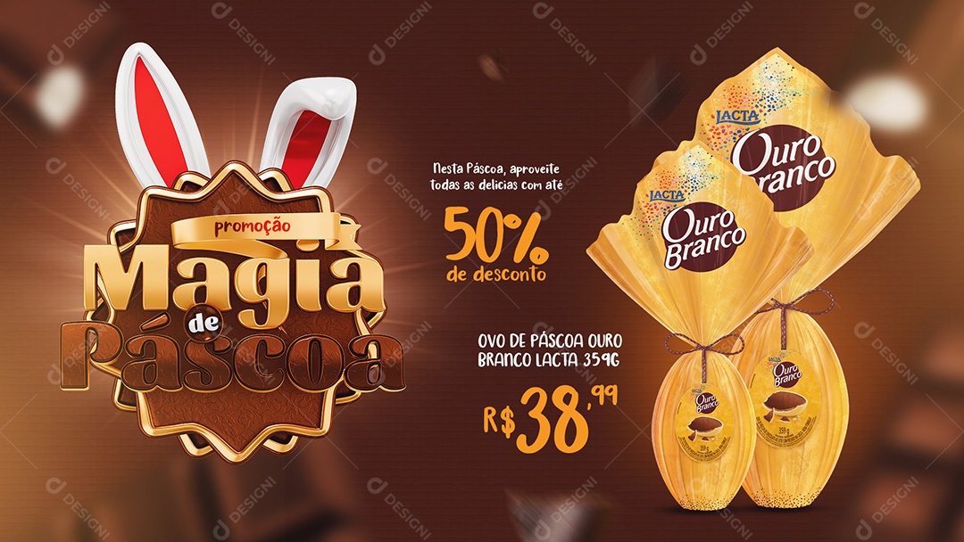 Story Promoção Magia da Páscoa Venha Conferir Social Media PSD Editável