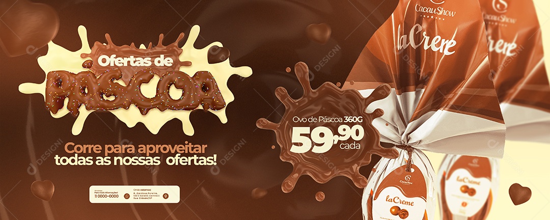 Banner Comunicado Feriado De Páscoa Informamos Que Não Haverá Expediente Social Media PSD Editável