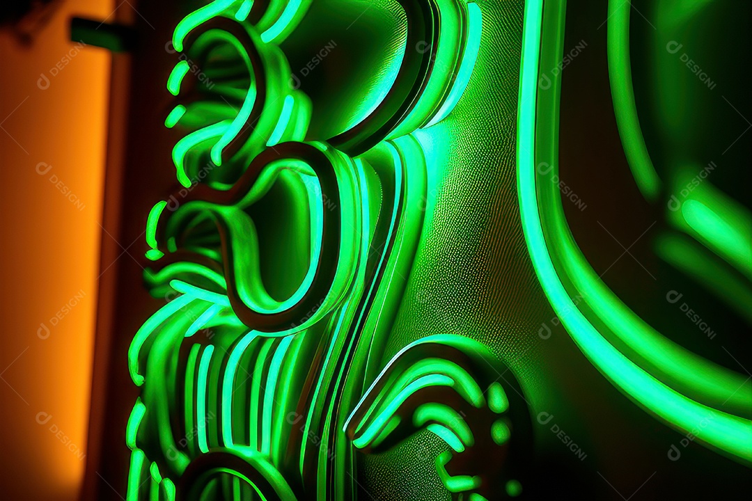 Textura com formas neon.