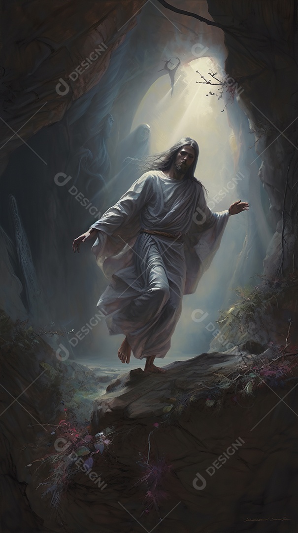 Uma bela ilustração da Ressurreição de Jesus Cristo