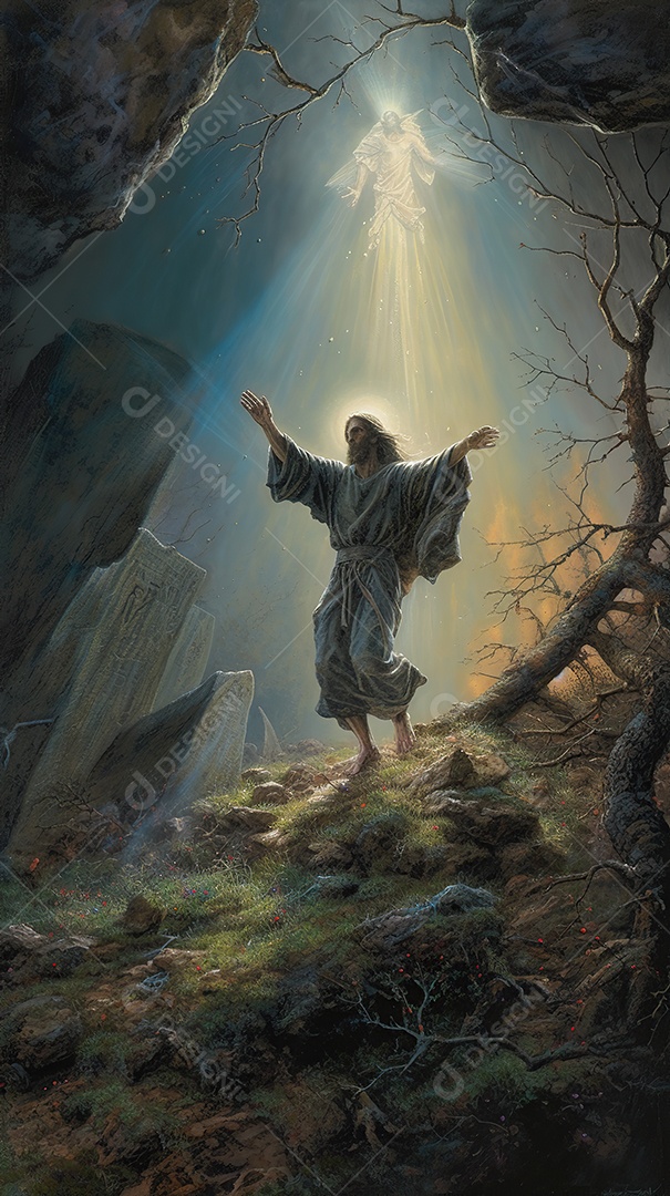 Uma bela ilustração da Ressurreição de Jesus Cristo