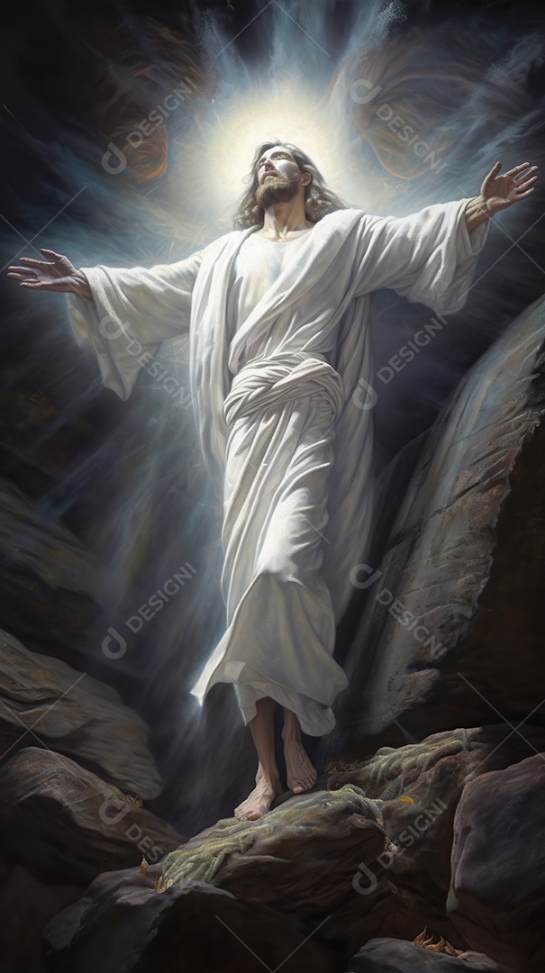 Uma bela ilustração da Ressurreição de Jesus Cristo