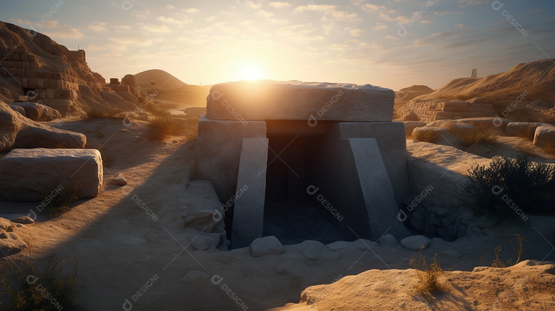 Túmulo vazio de Jesus aberto vista externa