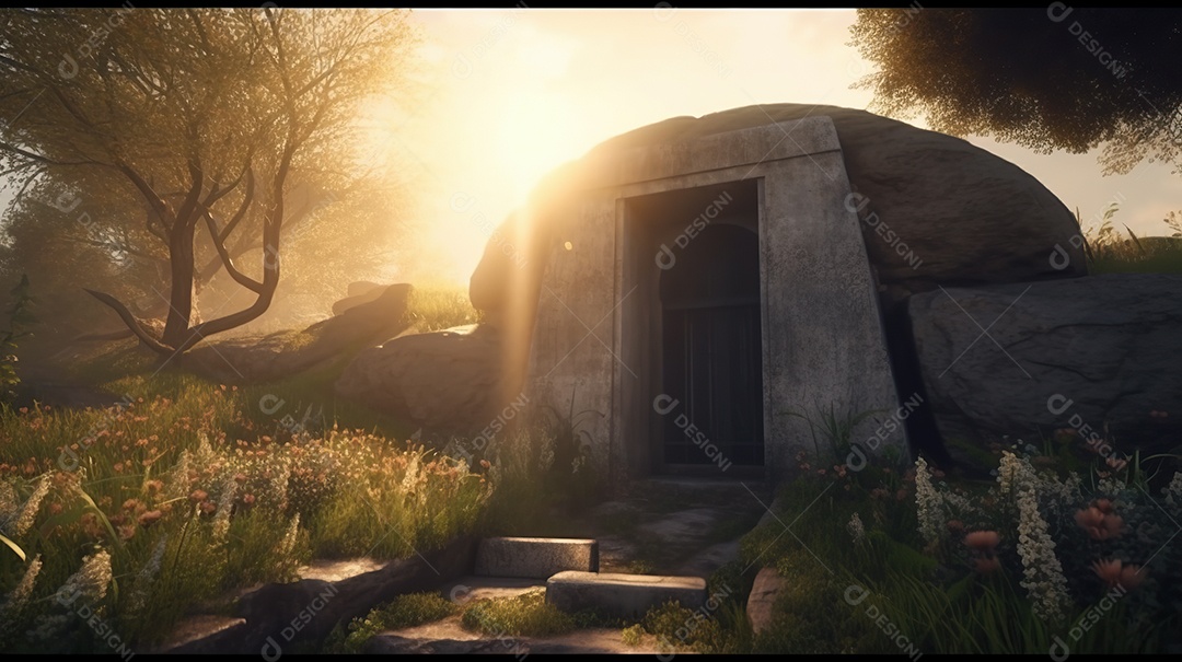 Túmulo vazio de Jesus aberto vista externa