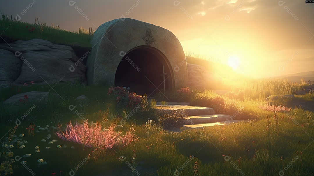 Túmulo vazio de Jesus aberto vista externa