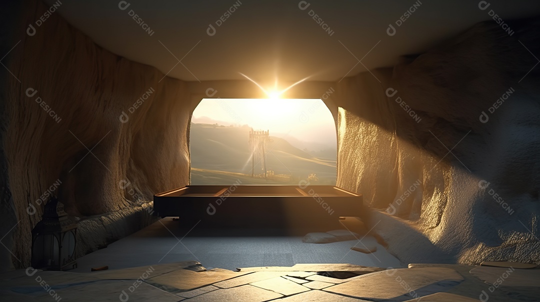 Túmulo vazio de Jesus aberto vista externa