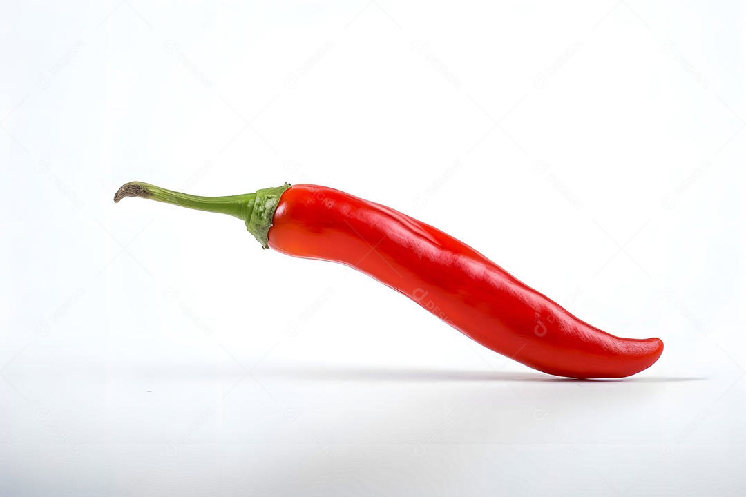 Pimentas sobre fundo isolado