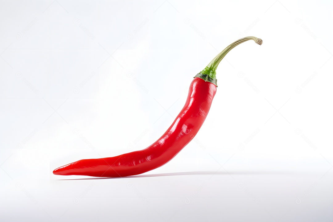 Pimentas sobre fundo isolado