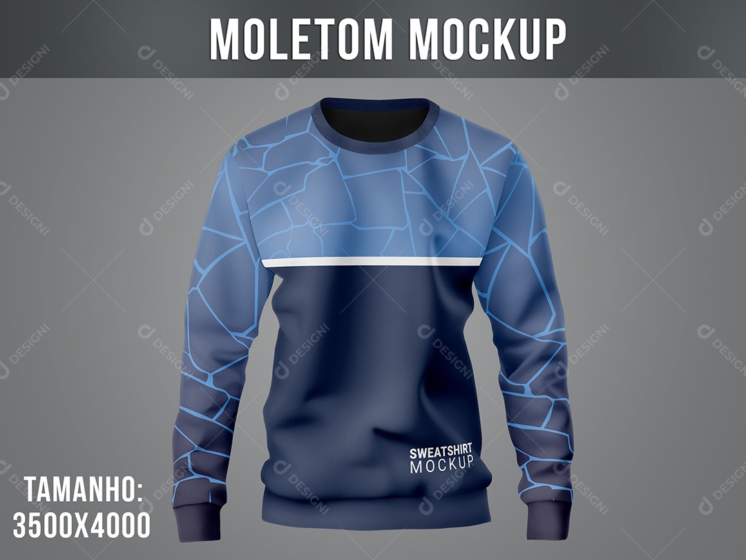 Moletom Mockup Vista Frente PSD