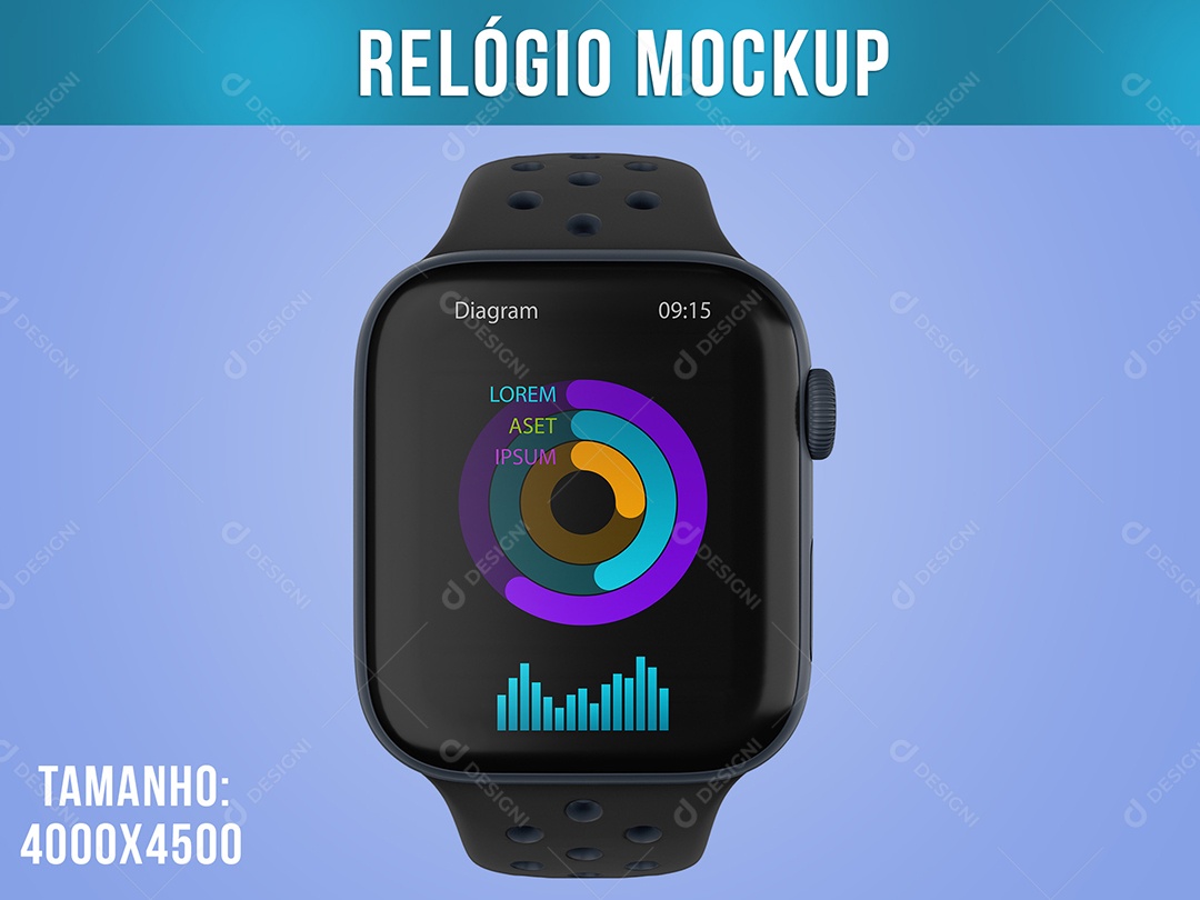 Smart Watch Mockup Relógio PSD