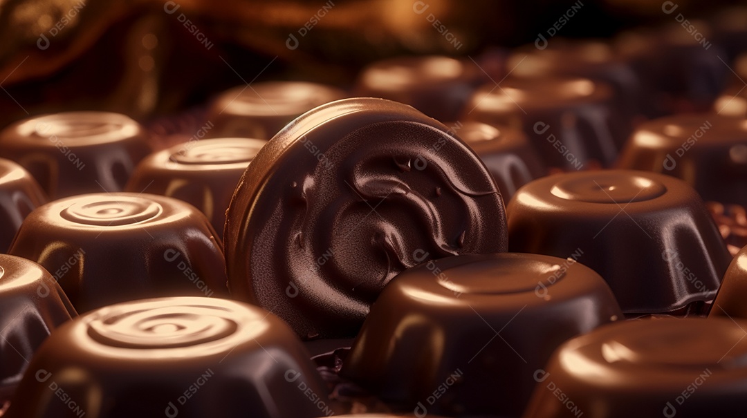 Barras de chocolates derretidas