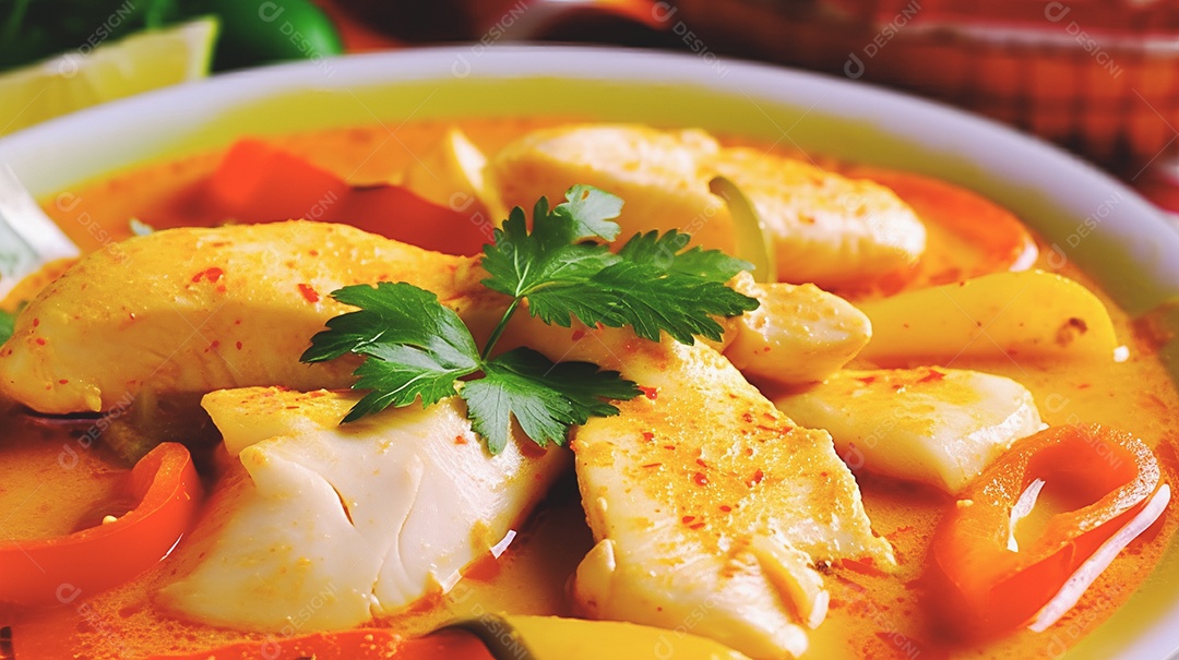 Caldo de carne sobre uma mesa de um restaurante