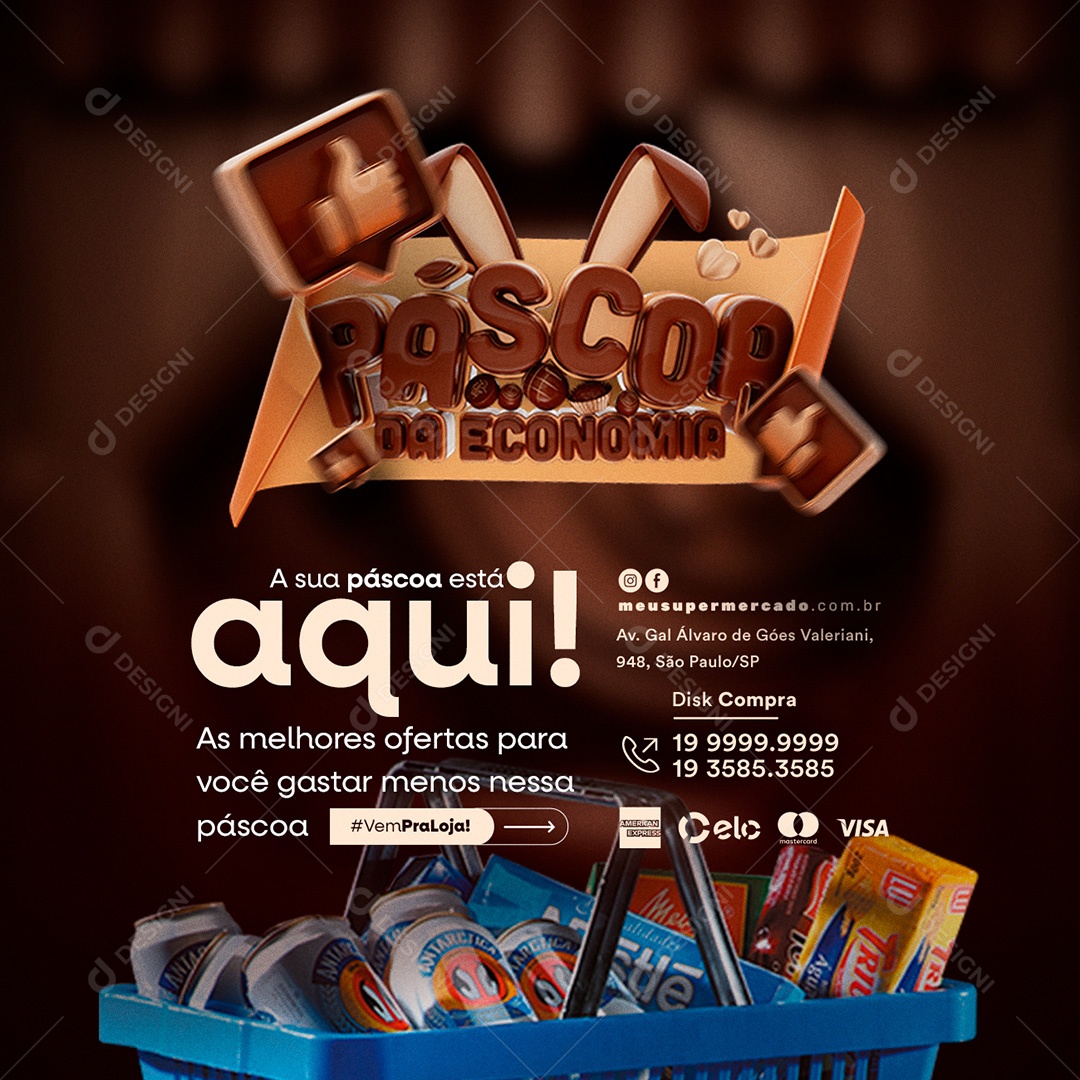 Páscoa Da Economia As Melhores Ofertas Para Você Cervejas Social Media PSD Editável
